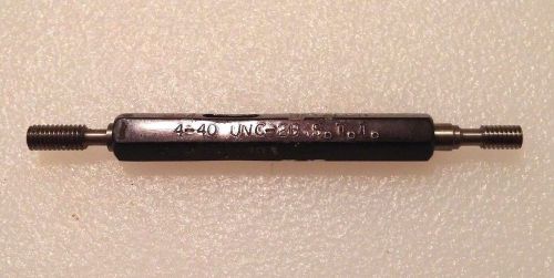 4 40 unc 2b sti thread plug gage machinist tooling inspection pd .1283 &amp; .1308 for sale