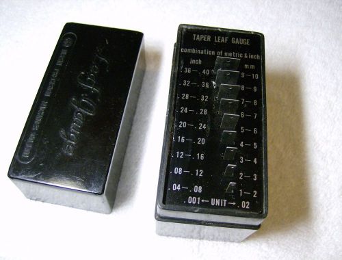 Nissin precision leaf gauge (1mm-10mm) metric (.04-.40) inch for sale