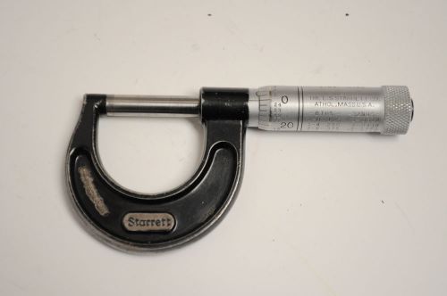 Starrett no. 436 micrometer 0-1&#034; mechanical outside .001 for sale