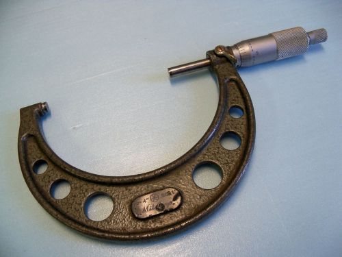 MITUTOYO 3.0&#034; TO 4.0&#034;, .0001&#034; READING, OUTSIDE MICROMETER.  USED.