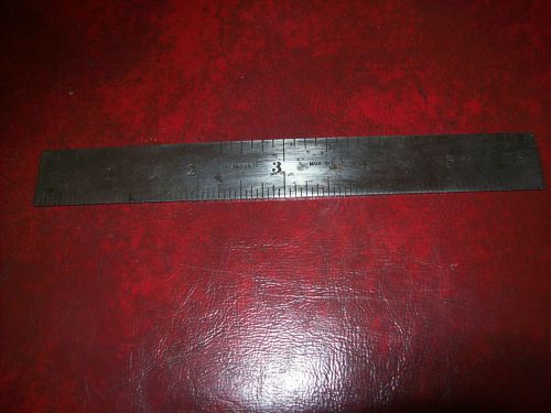 MACHINIST TOOL , STARRETT 6&#034; SCALE , NO.603 , NO.4 GRAD.