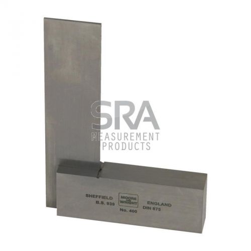 Engineers Square 100mm/ 4&#034;  Precision Ground Steel Set Square Moore and Wright