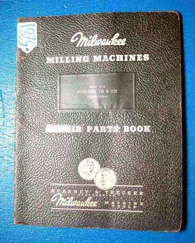Kearney&amp;Trecker Parts Book Milwaukee Milling Mach 1H,2H (Inv.18016)