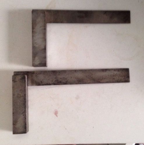 Two Steel Machinist Squares