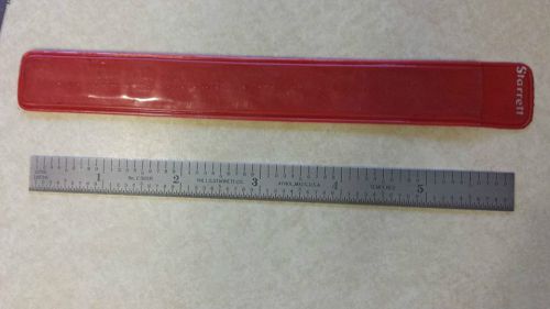 Starrett C305R 6&#034; Satin Rule Scale 10ths 100rds 32nds 64ths tool