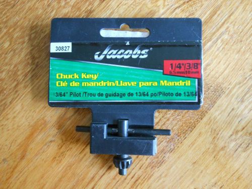 Jacobs Metal 1/4 &amp; 3/8 Inch 6.5 MM 10 MM Replacement Drill Chuck Key 30827