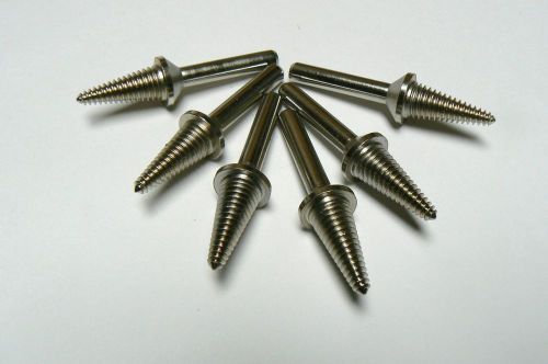 Tapered threaded arbor mandrel screw thread 1/4&#034; 6pcs for sale