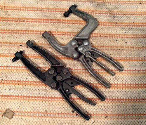 (2) Two Detroit Stamping Co. Clamp marked  484 and 491 Vintage hand tool