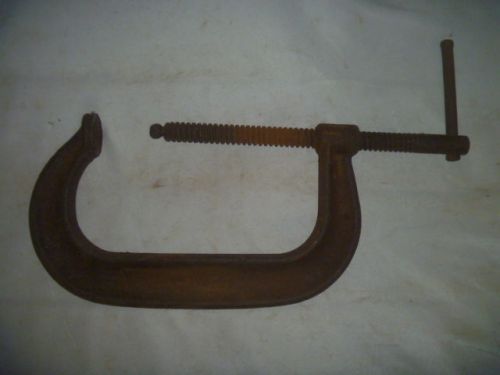 J.h. williams drop forged steel c-clamp 6&#034; opening 3-1/2&#034; deep throat barn for sale