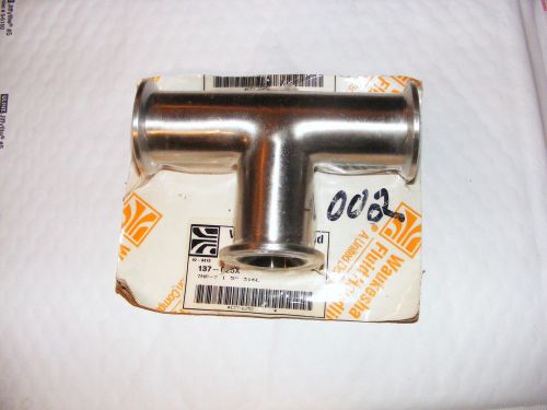 1 1/2&#034; ss 316l  sanitary tee- new for sale