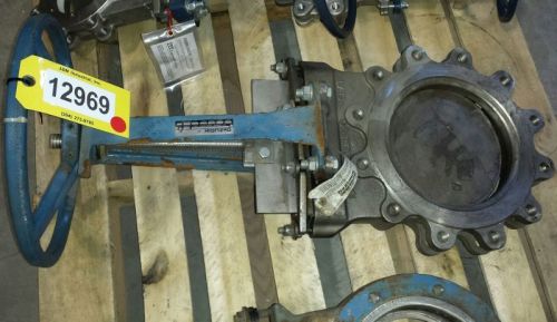 USED 10&#034; DEZURIK STAINLES STEEL KNIFE GATE VALVE