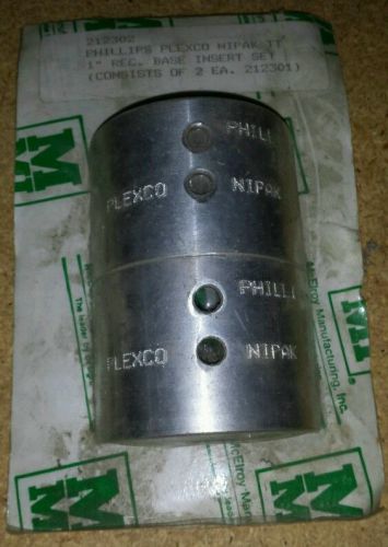MCELROY PIPE FUSION MACHINE 1&#034; REC. BASE INSERT SET   PART # 212302 NEW!