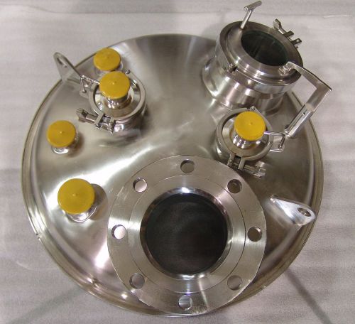 Kettle reactor head 26  1/2 &#034; , 316SS mixing port sight glass spray ball