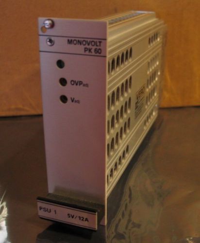 Monovolt PK60 by Vero Power Supply 116-010063D 5V 7 Amps