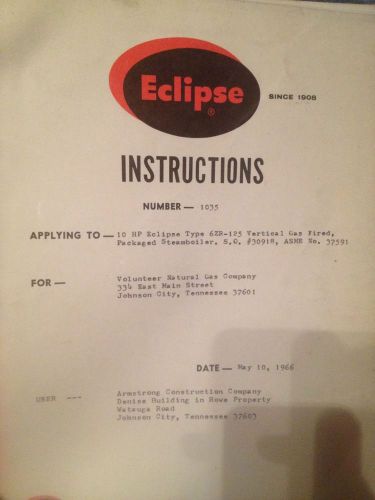 Eclipse Steamboiler Manual