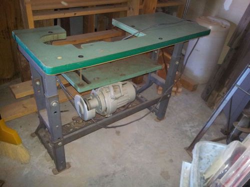 Industrial sewing machine table