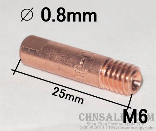 10 PCS MB-15AK MIG/MAG Welding Torch Contact Tip 0.8X25 140.0059