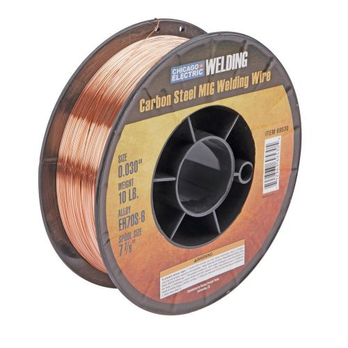 0.030&#034; er70s-6 carbon steel welding wire, 2 lb. roll of mild steel solid wire for sale