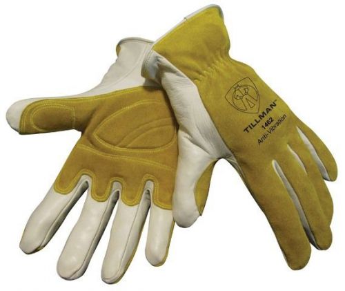 Tillman 1462 Top Grain/Split Cowhide Anti-Vibe Drivers Gloves, Medium