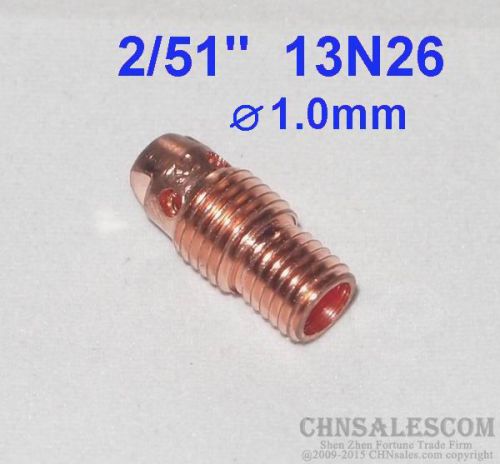 10 pcs 13N26 Collet Body for Tig Welding Torch WP-9 WP-20 WP-25  1.0mm 2/51&#034;