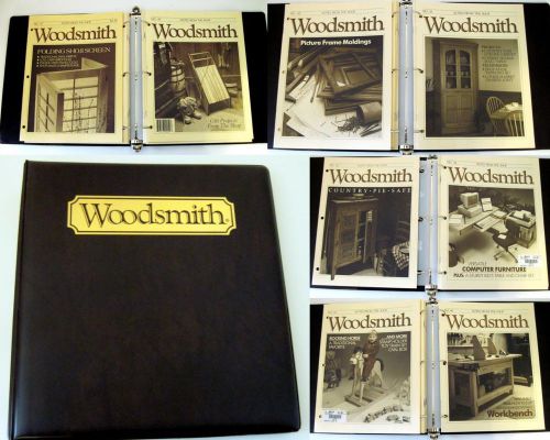 Woodsmith Magazine 8 Issues 55-66 in Binder  Woodworking