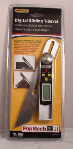 General Tools &amp; Instruments 828 Digital Sliding T-Bevel Gauge New