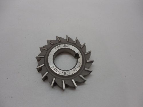 DOLFA 5-706-077 PLAIN TOOTH SIDE MILLING CUTTER 2-1/2&#034; x 7/16&#034; x 1&#034; NOS