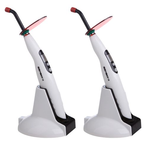 2pc wireless cordless dental led curing light lamp teeth whitening t4 for sale