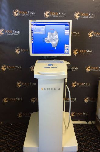 Sirona CEREC 3 Red Cam- 2006 with 3.85 SW &amp; Paired Wireless Receiver