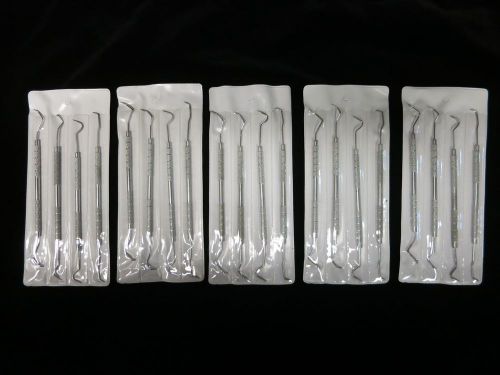 LOT of 20 Assorted All Metal Dental Picks for Cleaning &amp; Hobbies (BIN4)