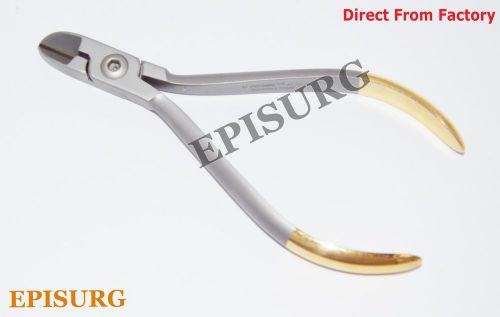 Hard Wire Cutter Cutting Pliers TC Half Gold Dental Orthodontic Pliers