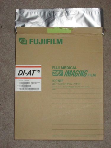 K26 fuji medical dry imaging film di-at 100 nif 35x43 blue base expired 06/05 for sale