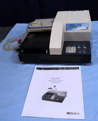 Bio-Tek ELx50 Microplate Strip Washer  with Numerous Tubes &amp; Operation Manual