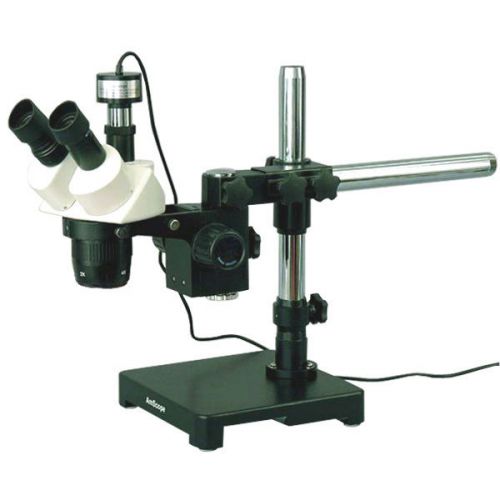 20x &amp; 40x stereo microscope on boom mount + digital camera for sale