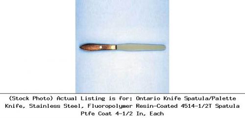 Ontario Knife Spatula/Palette Knife, Stainless Steel, Fluoropolymer : 4514-1/2T
