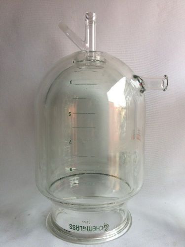 Chemglass 10 liter reactor (no head) chip on rim (pro repaired) 2156 vessel for sale