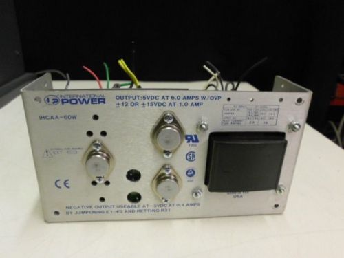 International Power IHCAA-60 Output: 5VDC at 6.0 Amps Power Supply