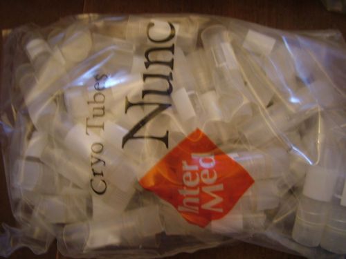 Nunc cryotube internal thread 1.2/1ml 50/bag + color cap inserts for sale
