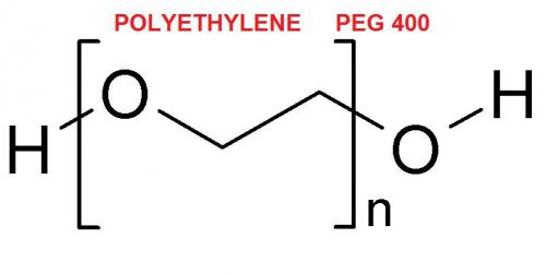 POLYETHYLENE PEG 400 GLYCOL - 100 ml PURITY 99,5 % VERY PURE