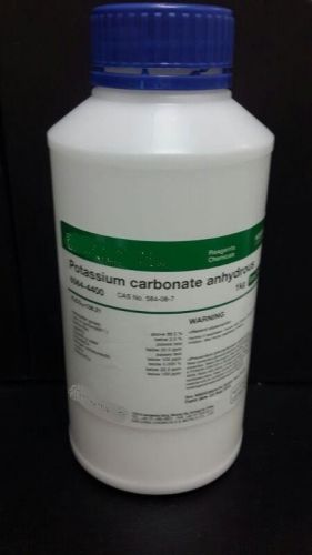Potassium Carbonate Anhydrous 1kg (2.2lb) CAS NO.584-08-7 EXTRA PURE