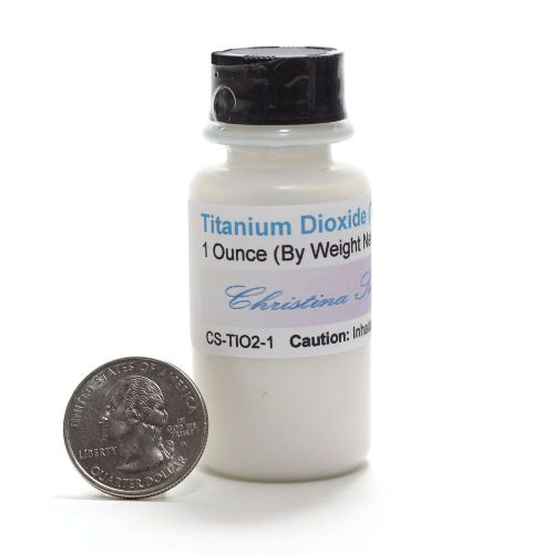 Titanium Dioxide 1 Oz Ultra fine powder In Screw top Bottle Ships fast From USA
