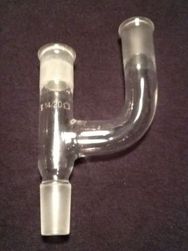 Kontes three 3-way claisen connecting adapter tube 14/20 joints for sale