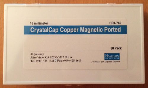 CrystalCap Copper Magnetic - 18mm (Hampton Research, HR4-745: with Vial, 30pack)