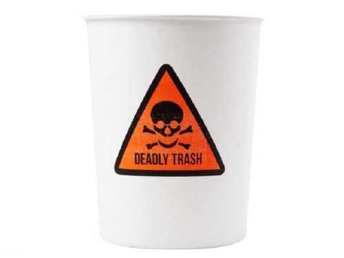 Deadly trash  decorative plastic waste basket for sale
