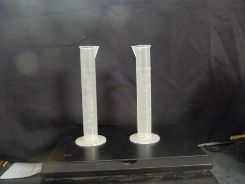 FISHERBRAND TRANSLUCENT POLYPROPYLENE GRADUATED CYLINDERS 25 ML TWO EACH
