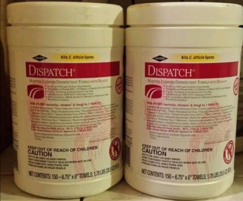Dispatch hospital cleaner disinfectant 150 towels.