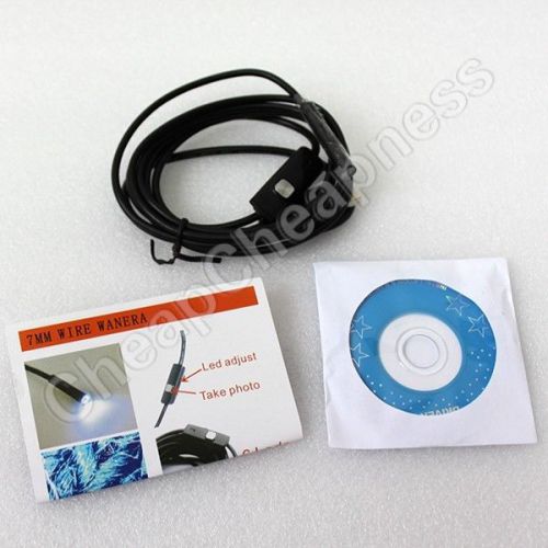 Valuable USB Digital Endoscope Borescope Inspection Snake Tube Camera 2m ABCA