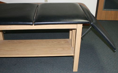 Black stationary examination tables good condition 2 available nice! for sale
