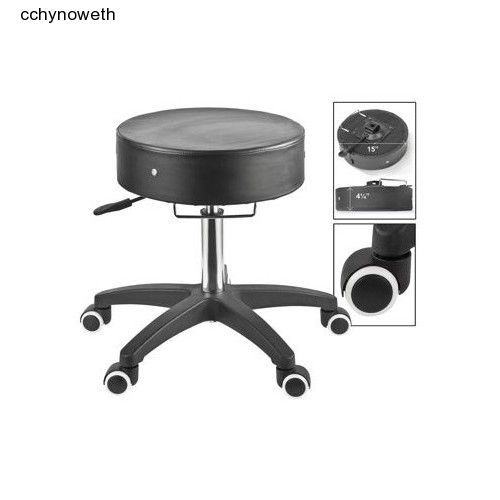 Adjustable Rolling Stool office school massage health and fitness backless foam