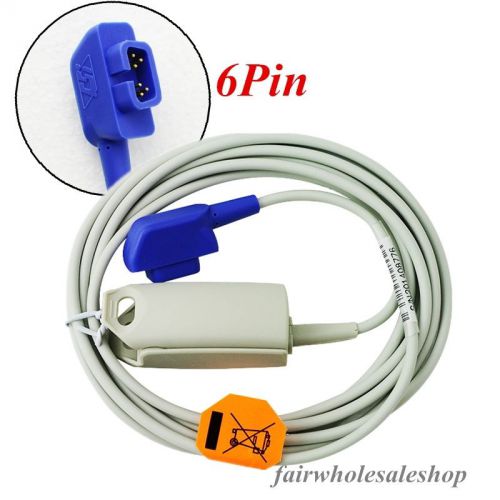 Adult Clip SpO2 Sensor ,6pins,3m/9.8ft, Compatible Criticare /CSI 934-10DN